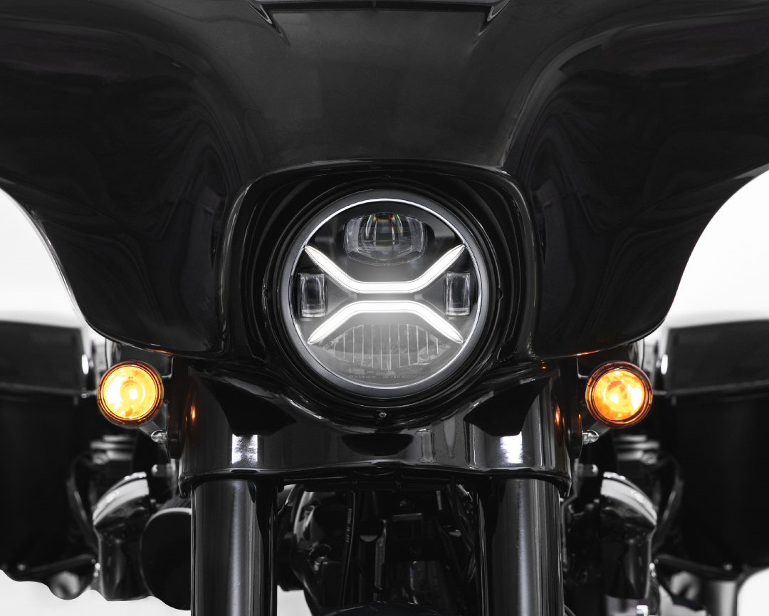 KOSO 28-61024 7-inch Zenith LED Headlight with H4 Plug for Harley Davidson Motorcycles