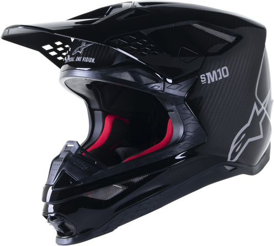 Alpinestars Supertech S M10 Off-Road Helmet - Black/Carbon Large