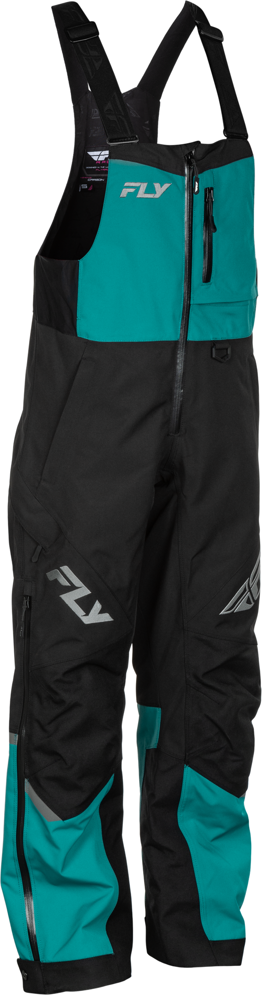 Fly Racing Women's Carbon Bibs in Deep Lake/Black, Size Small