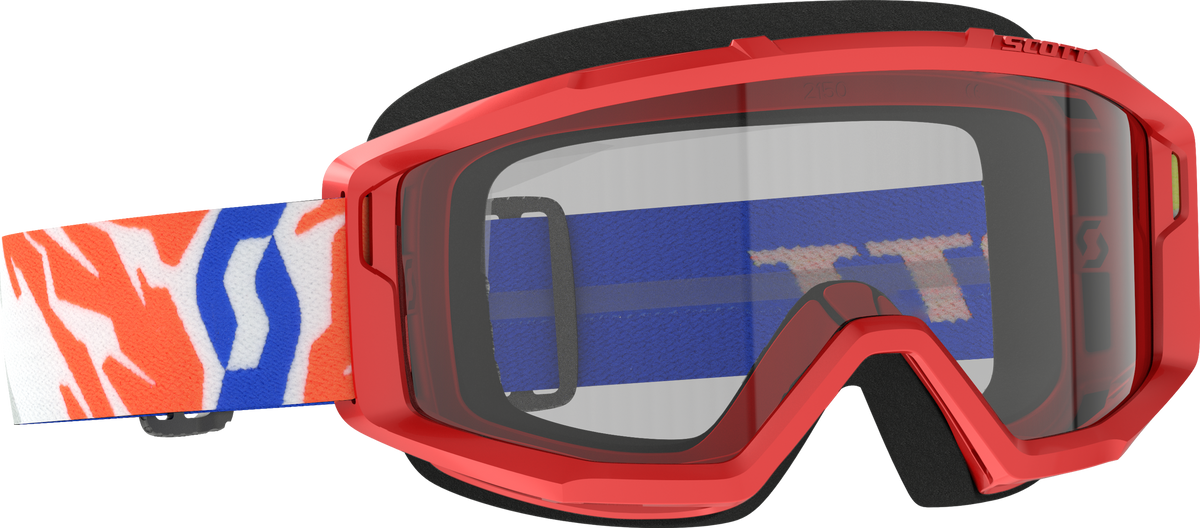 SCOTT Primal Youth Goggle Red with Clear Lens – Offroad Youth Motocross Eyewear