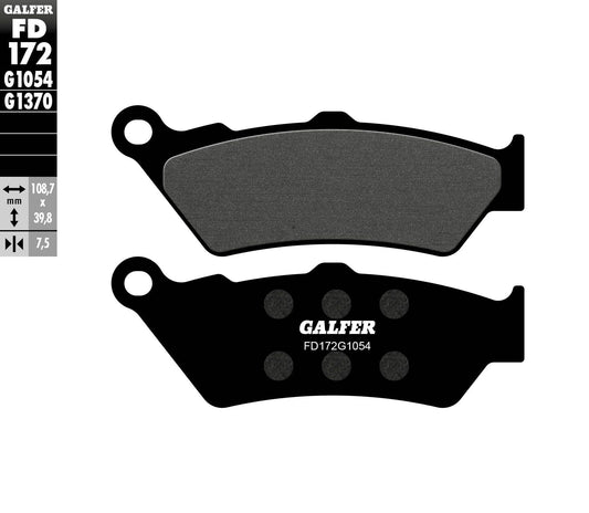 Galfer FD172G1054 Semi-Metallic Brake Pads for Triumph, Harley, BMW – OEM Replacement and Performance Upgrade