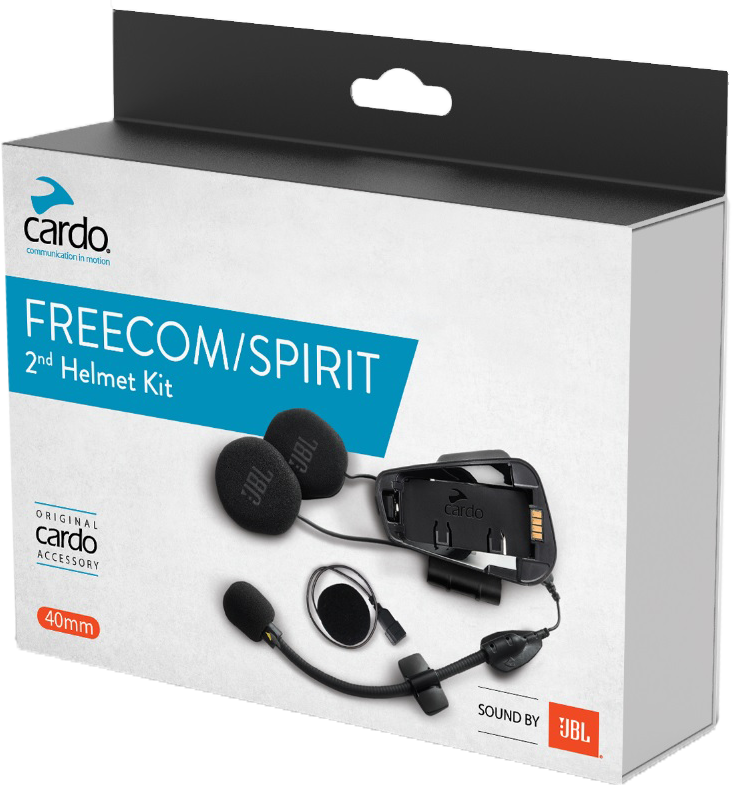 CARDO Freecom X / Spirit 2nd Helmet JBL Kit – Enhanced Sound System with 45mm Speakers and Custom Firmware