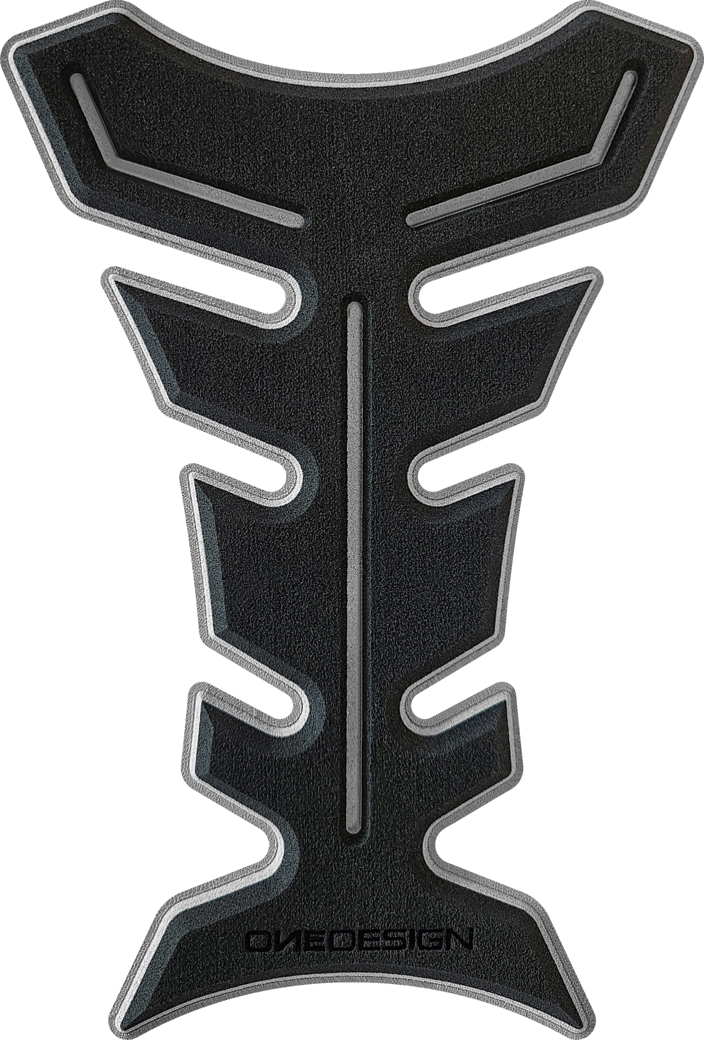 ONE EMBLEMS HDF9 Black Tank Pad for Street Motorcycles