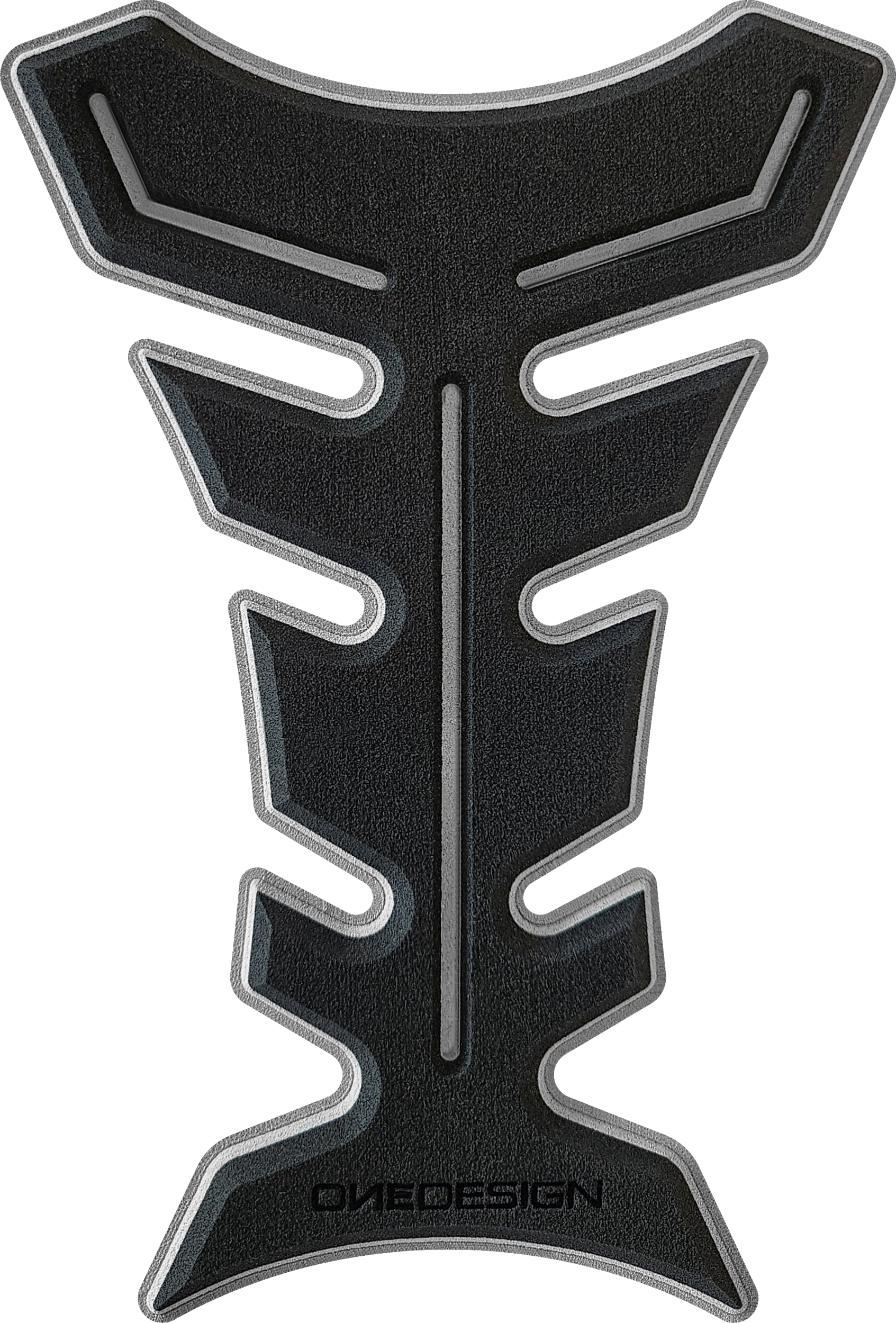 ONE EMBLEMS HDF9 Black Tank Pad for Street Motorcycles