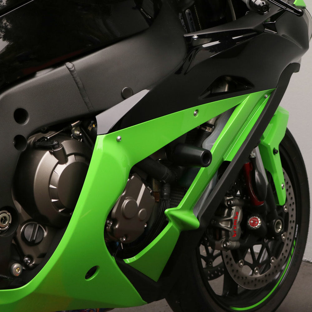 Shogun Motorsports Black Frame Sliders for Kawasaki Ninja ZX-10R – Part Number 750-4959