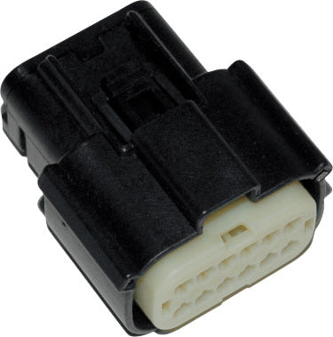 NAMZ Custom Cycle MX-150 Series 12-Pin Female Connector in Grey for V-Twin Electrical Systems