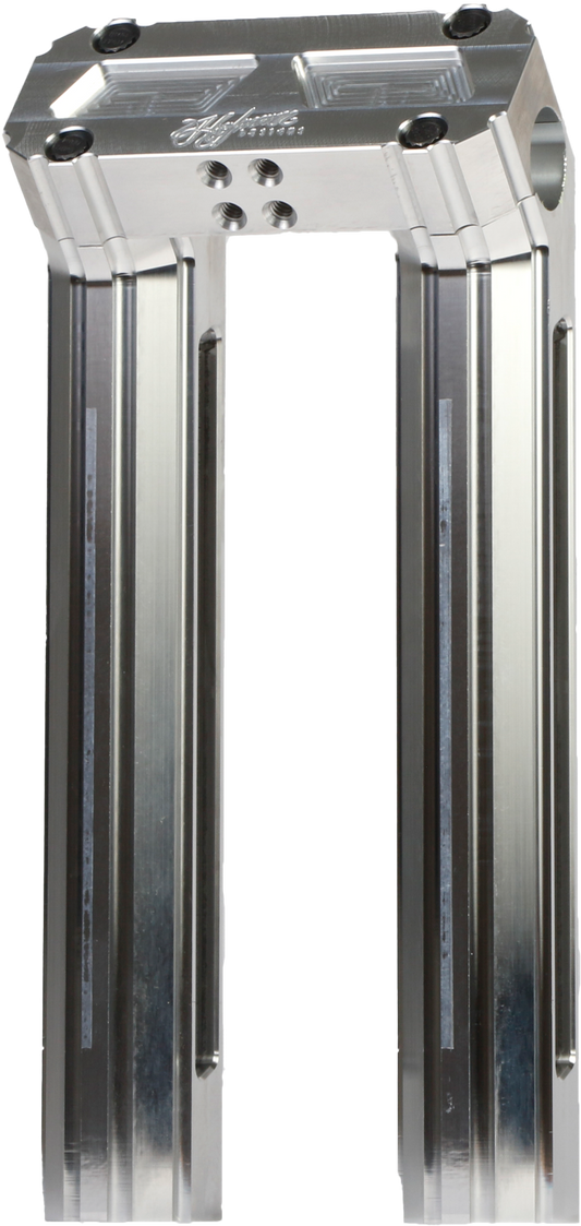 Hofmann Designs HDB-1006R 10-Inch Raw Billet Risers with 60 Degree Kickback for V-Twin Motorcycles