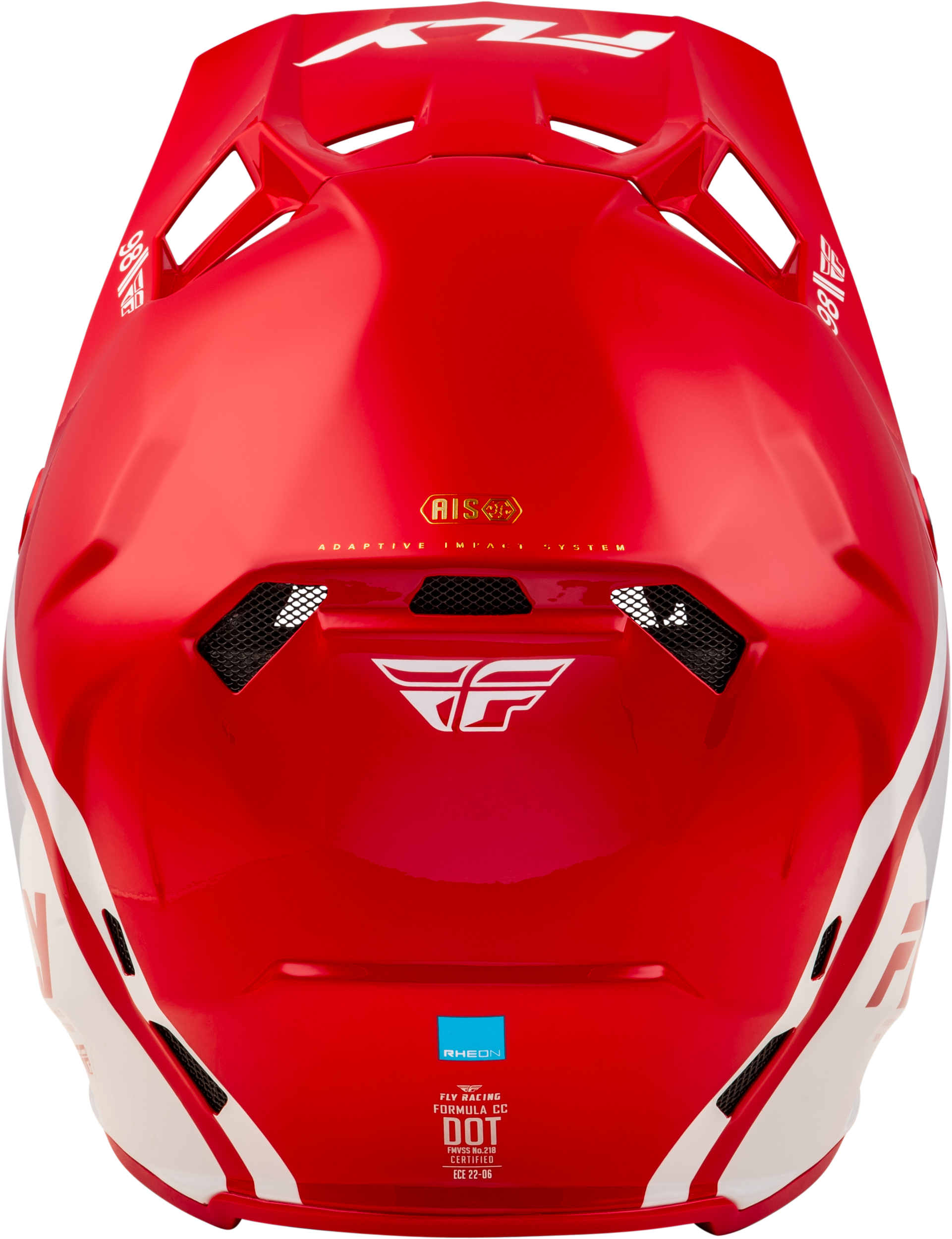 Fly Racing Formula CC Objective Helmet Large in Red/White – Offroad Full-Face Protection