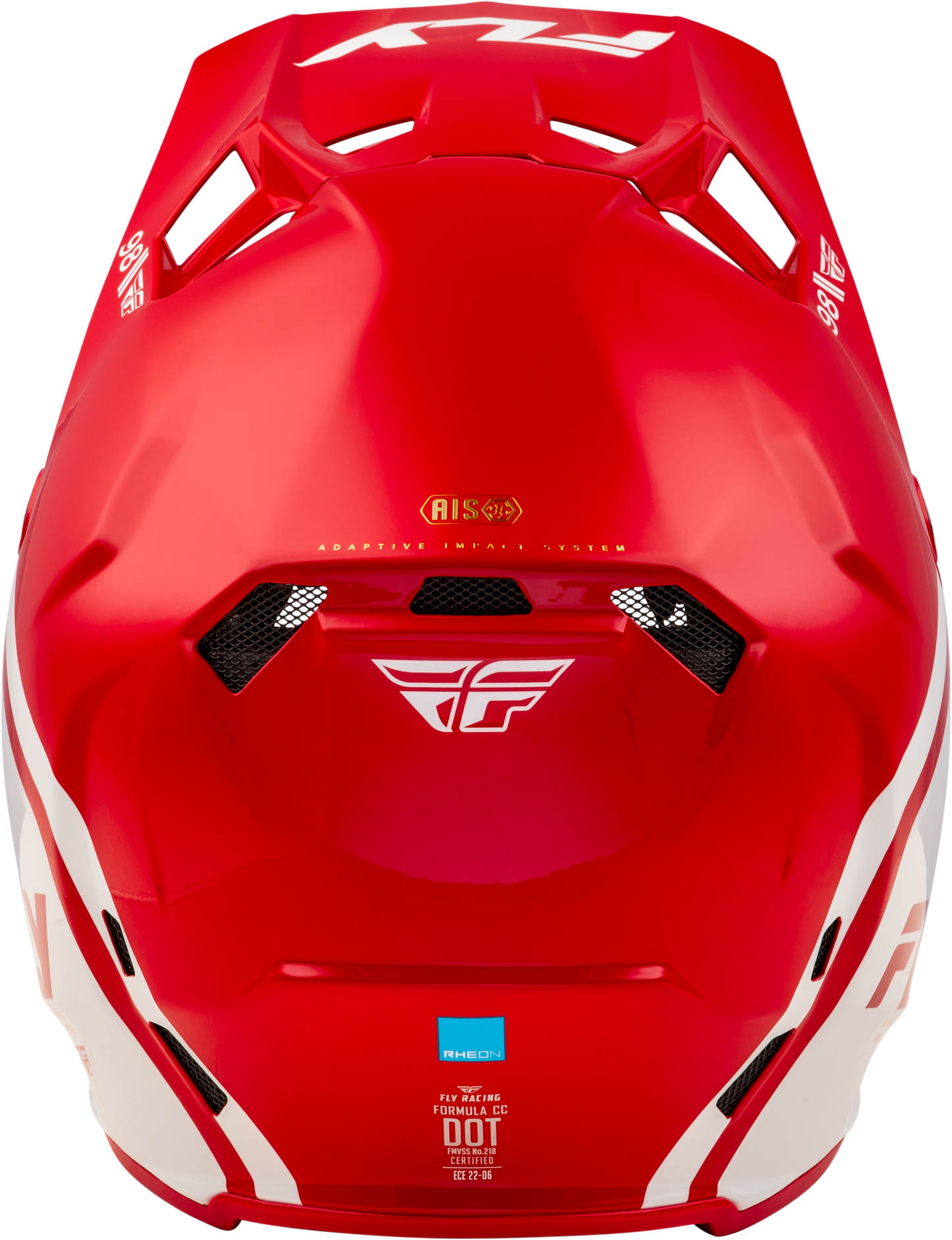 Fly Racing Youth Formula CC Objective Helmet in Red/White, Youth Large Offroad Full-Face Helmet