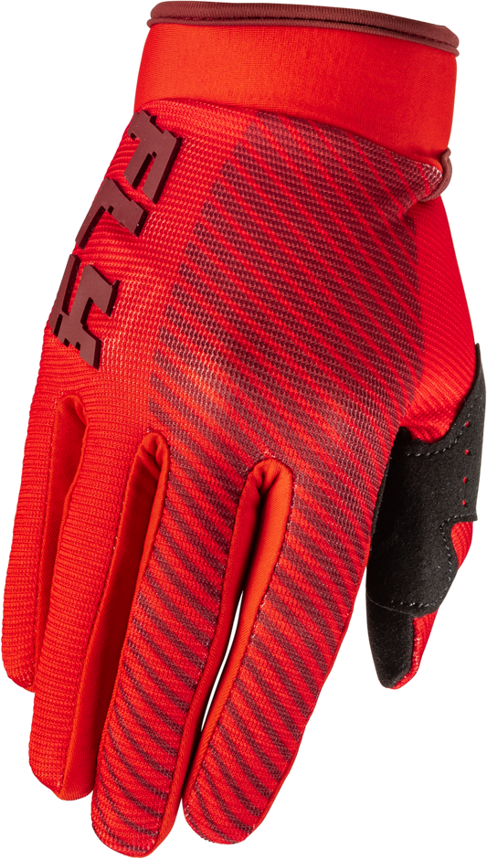 Fly Racing Youth F-16 Offroad MX Gloves in Red - Size Youth 2X-Small