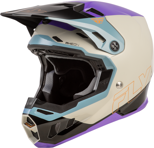 Fly Racing Formula CC Off-Road Helmet in Black Carbon/Grey/Silver - Medium