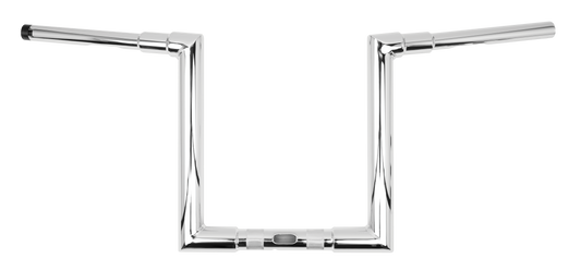 BURLY BRAND Jason 12-Inch Chrome T-Bar Handlebars for Harley Davidson FLTRX FLTRXS FLTRU Models