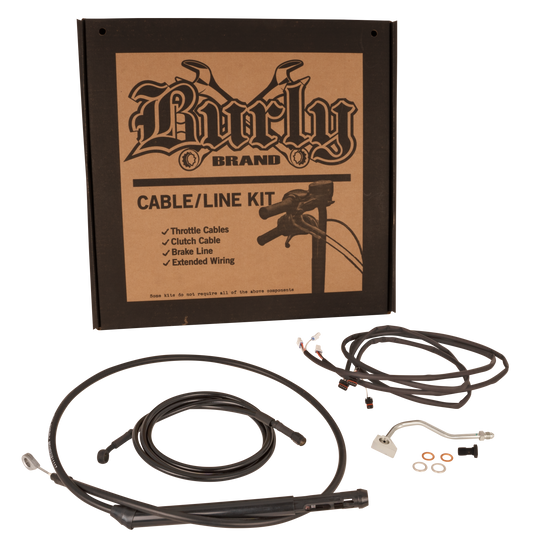 Burly Brand Control Cable Kit for Harley Davidson Touring Models 15-inch Black - Part B30-1315