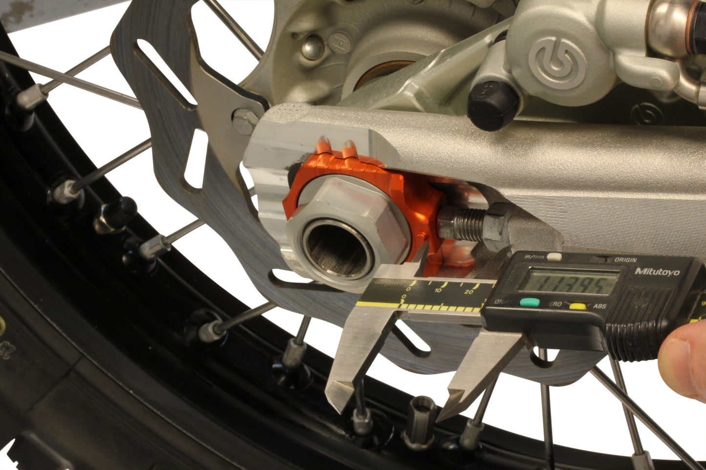 WORKS Elite Axle Block Kit for KTM and Husqvarna Off-Road Models - Part Number 17-263