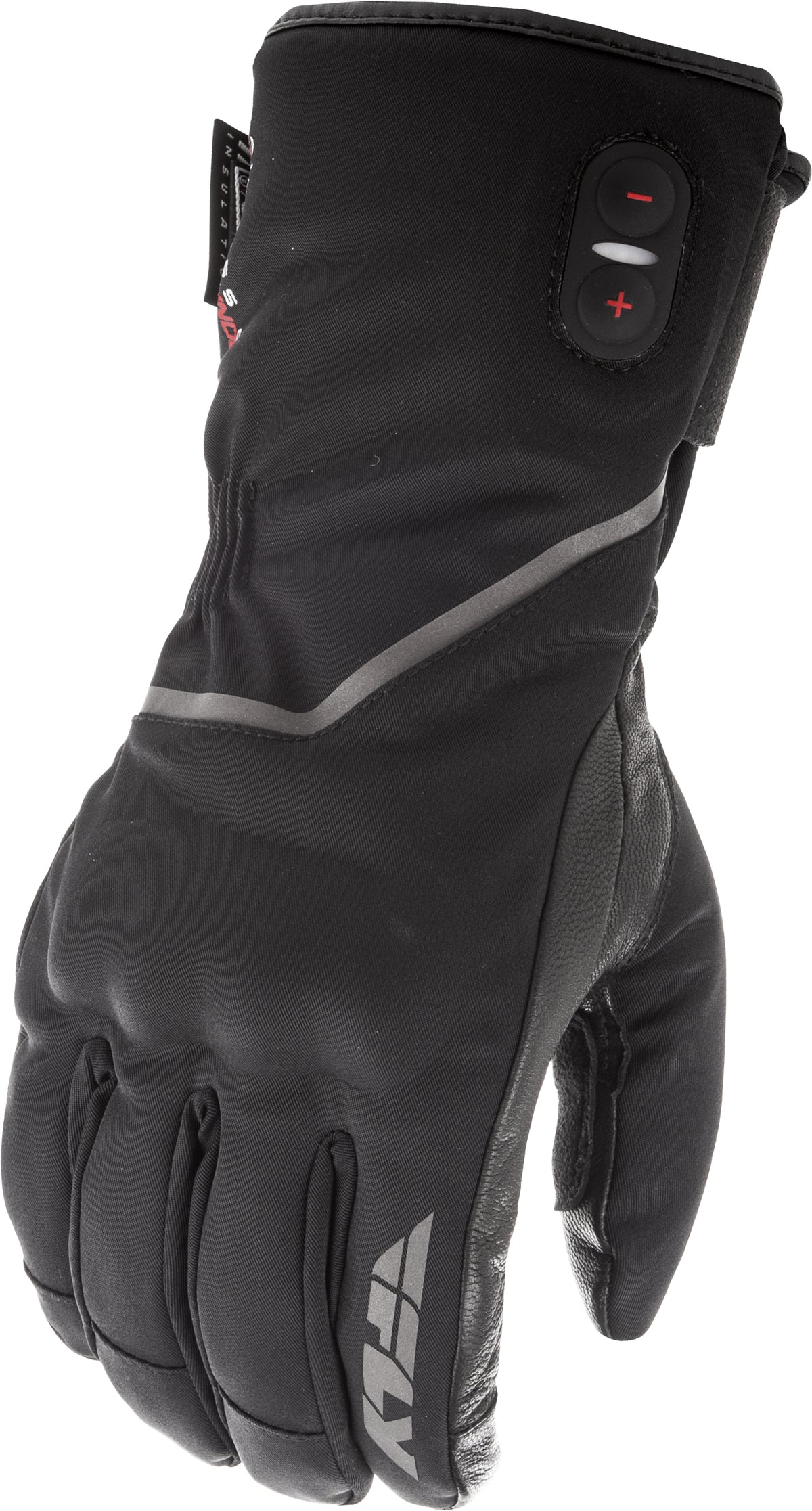 Fly Racing Ignitor Pro Heated Gloves Black Large - Electric Street Gloves with 3-Heat Settings