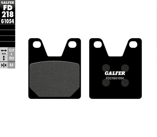 Galfer FD218G1054 Semi-Metallic Brake Pads for Yamaha YZF-R1 and YZF-R7