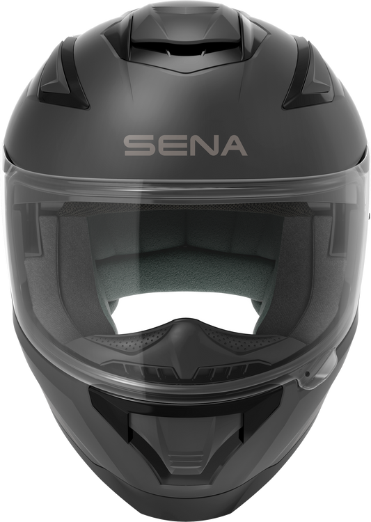 SENA Stryker Full Face Helmet with Mesh & Bluetooth Intercom - Matte Black Medium