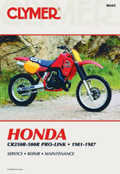CLYMER CM443 Offroad Repair Manual for Honda CR250R and CR500R Models