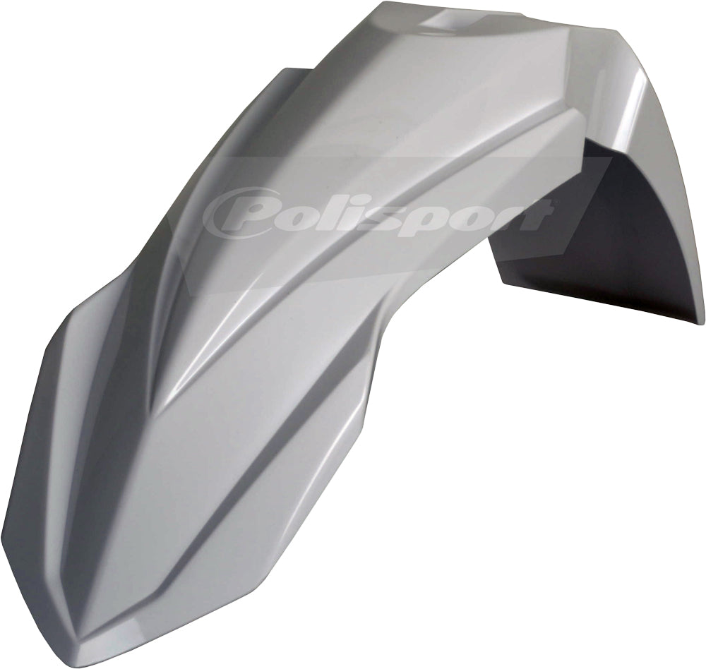 POLISPORT Front Fender for Yamaha YZ250X & YZ125 – White Durable Gloss Polypropylene Replacement