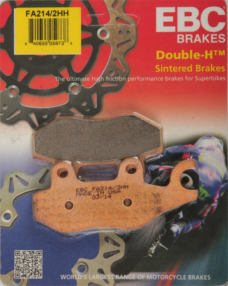 EBC FA214/2HH Brake Pads for Triumph Motorcycles - OEM Equivalent Street Performance