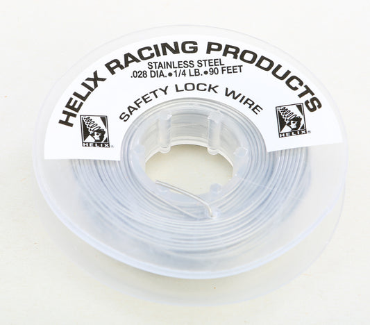 HELIX Safety Lock Wire 1/4 lb Spool, 0.028 inch Diameter - Durable Stainless Steel Fastener Tool
