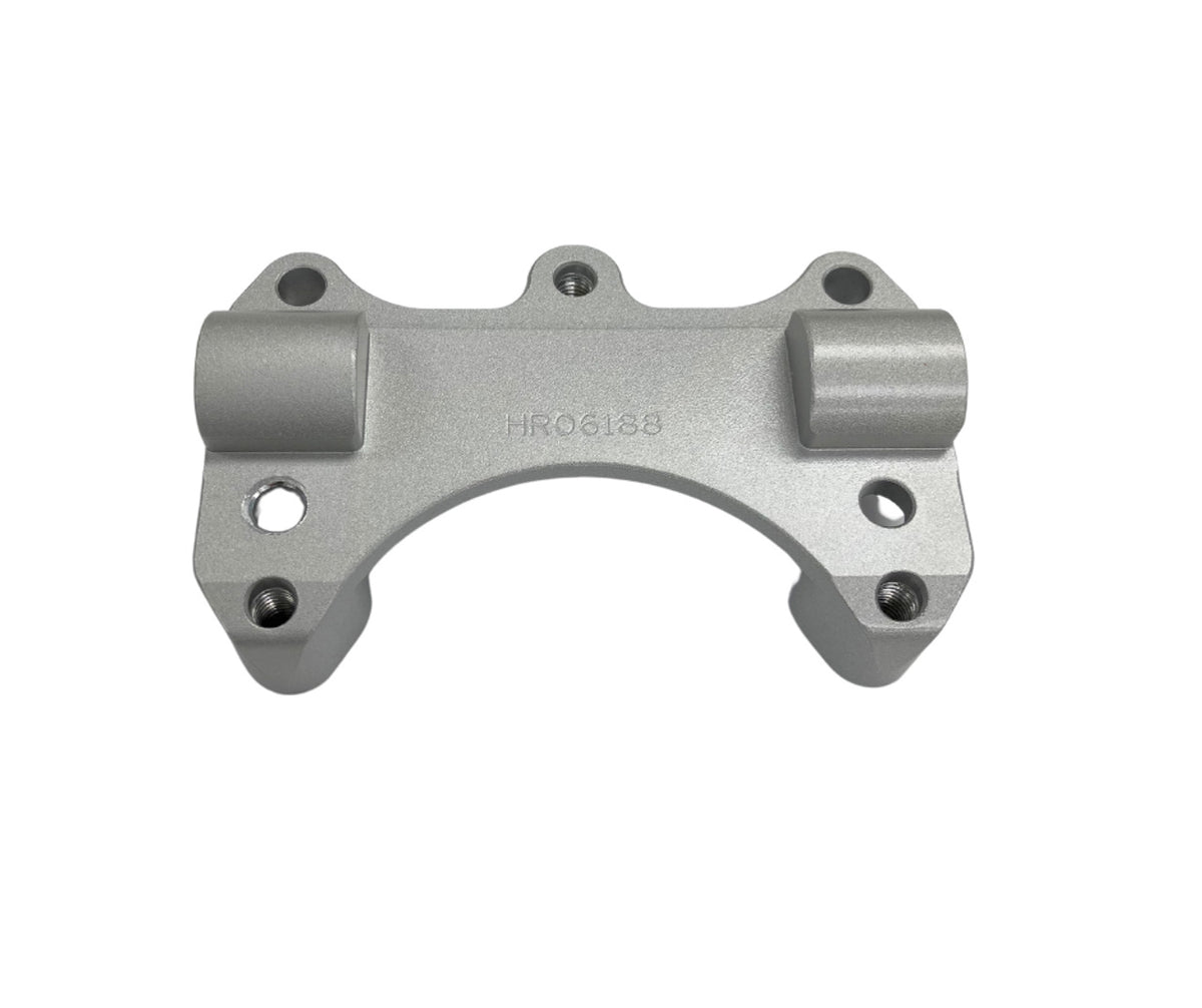 HeliBars Handlebar Risers with Ram Ball in Silver for Street Motorcycles - Model HR06188-RB