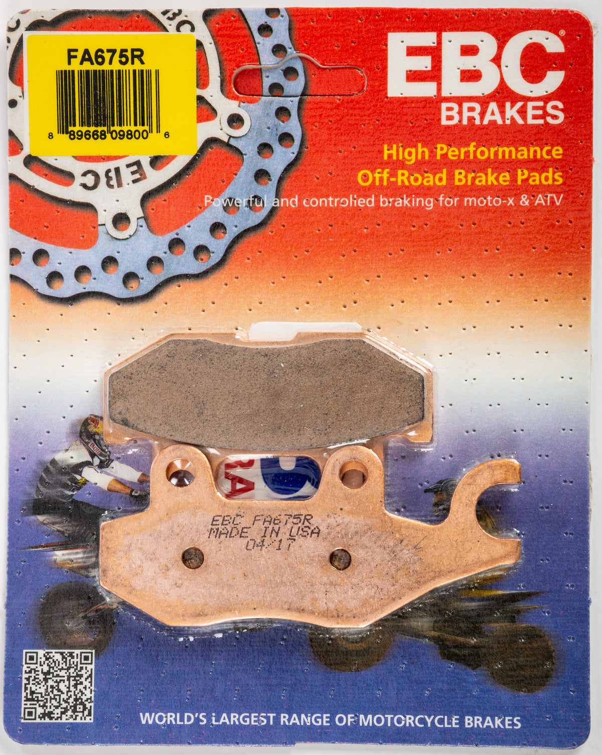 EBC Fa675r Sintered R Series Brake Pads for Yamaha ATV/UTV Models