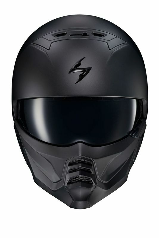 Scorpion EXO Covert 2 Matte Black 2X-Large Open-Face Helmet with Removable Mask and Communication Port
