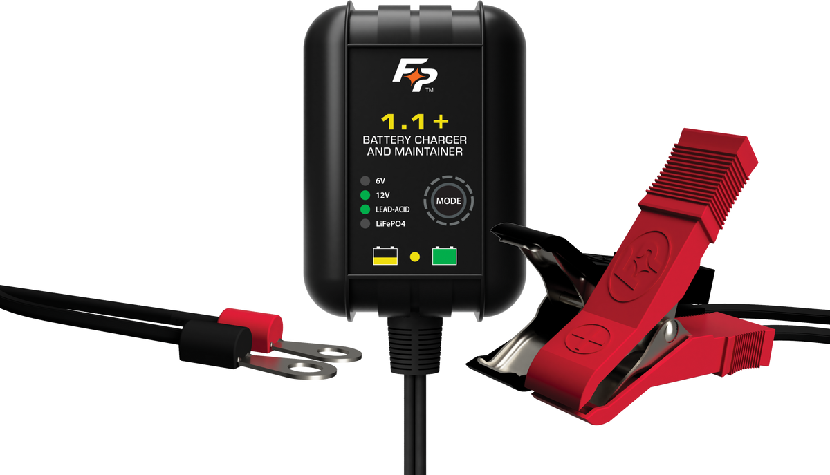 FIRE POWER Wall Mount Battery Charger 6V/12V 1.1A – Fully Automatic Lead-Acid & Lithium Battery Charger