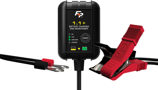 FIRE POWER Wall Mount Battery Charger 6V/12V 1.1A – Fully Automatic Lead-Acid & Lithium Battery Charger
