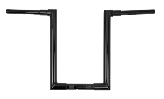 BURLY BRAND Jason 16-inch Black T-Bar Handlebars for Harley Davidson FLTRX and FLTRU Models