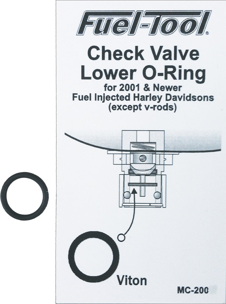 FUEL TOOL Check Valve Lower O-Ring for Harley-Davidson Fuel System - Part MC200