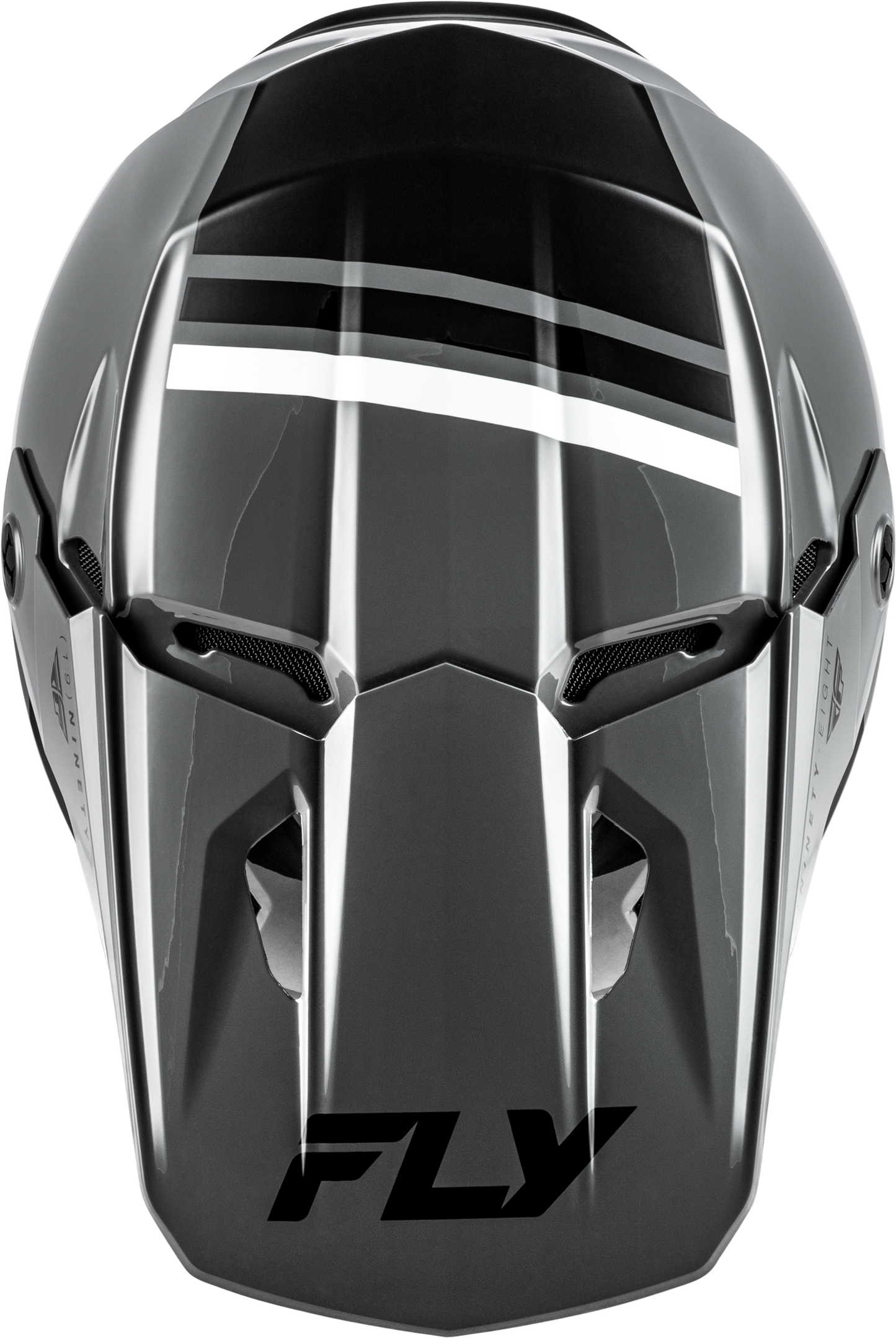 Fly Racing Kinetic Verdict Helmet X-Small Grey/Black/White for Off-Road Riding
