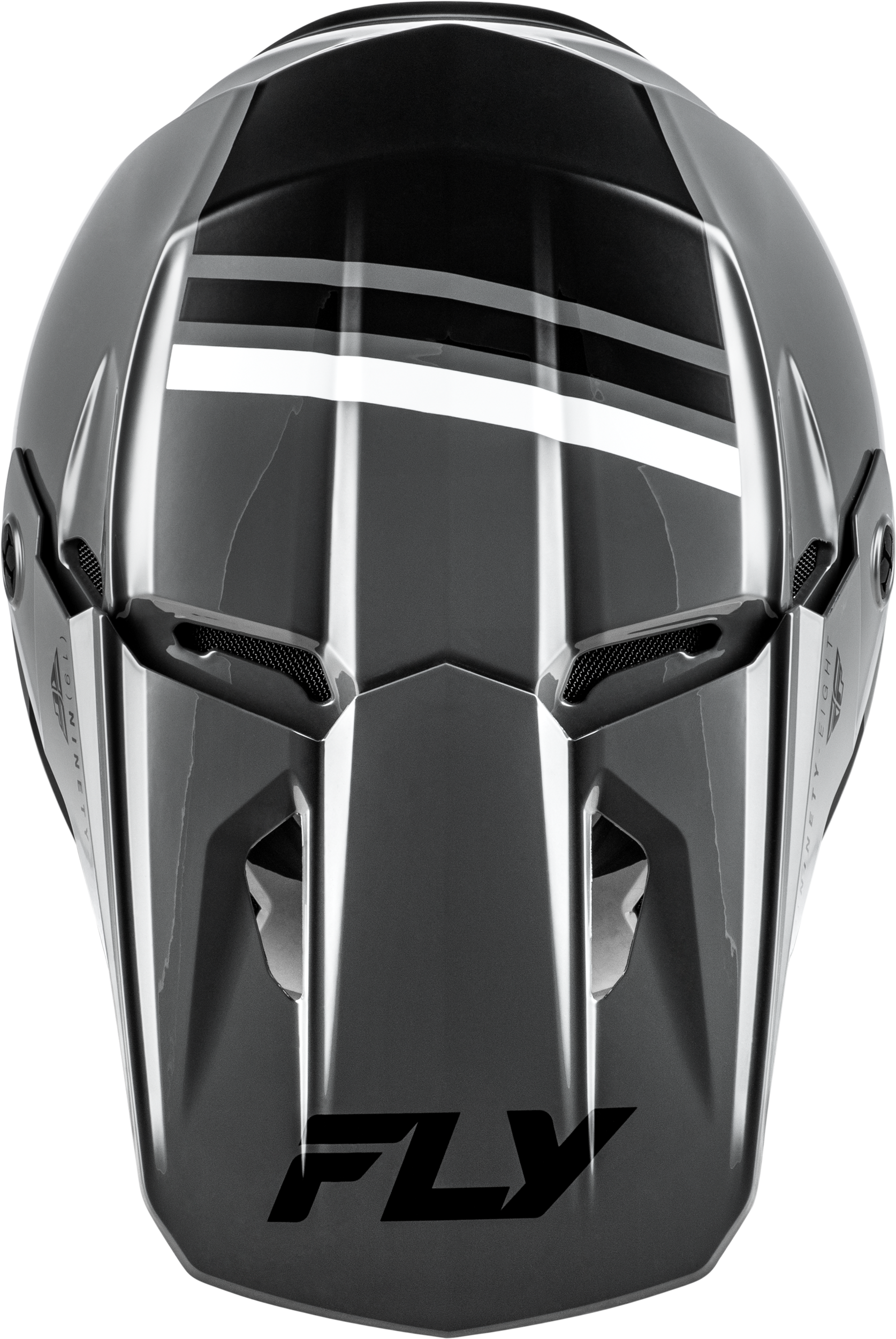 Fly Racing Kinetic Verdict Helmet X-Small Grey/Black/White for Off-Road Riding