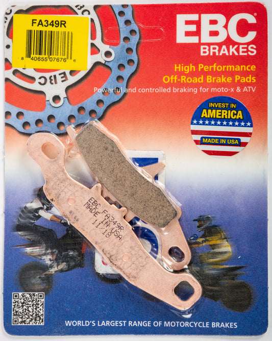 EBC FA349R Brake Pads for Arctic Cat 300/250 DVX and Kawasaki KVF650 Brute Force 4X4
