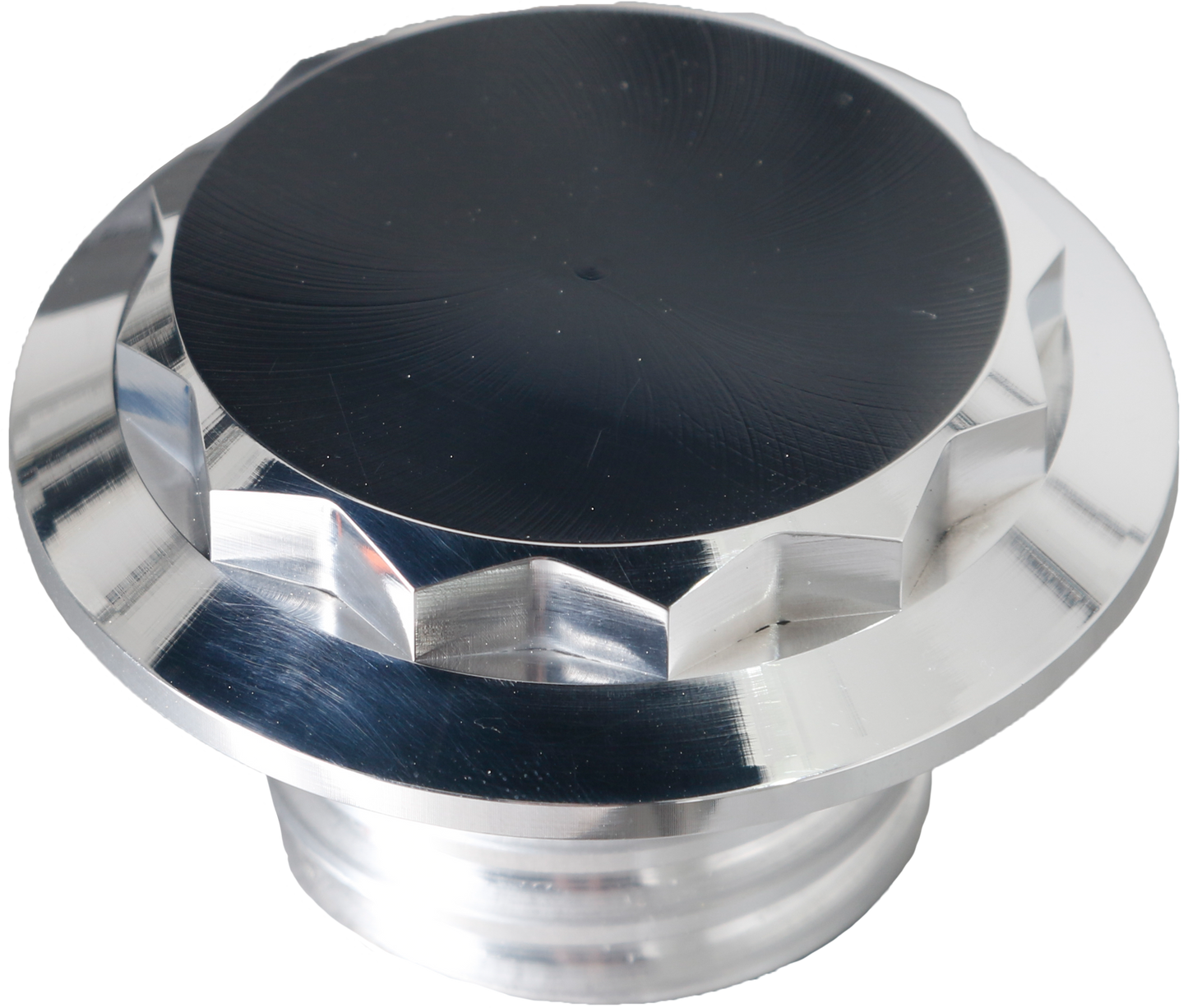 Hofmann Designs HDB-1001P Billet 12-Point Vented Polished Fuel Cap for V-Twin Motorcycles