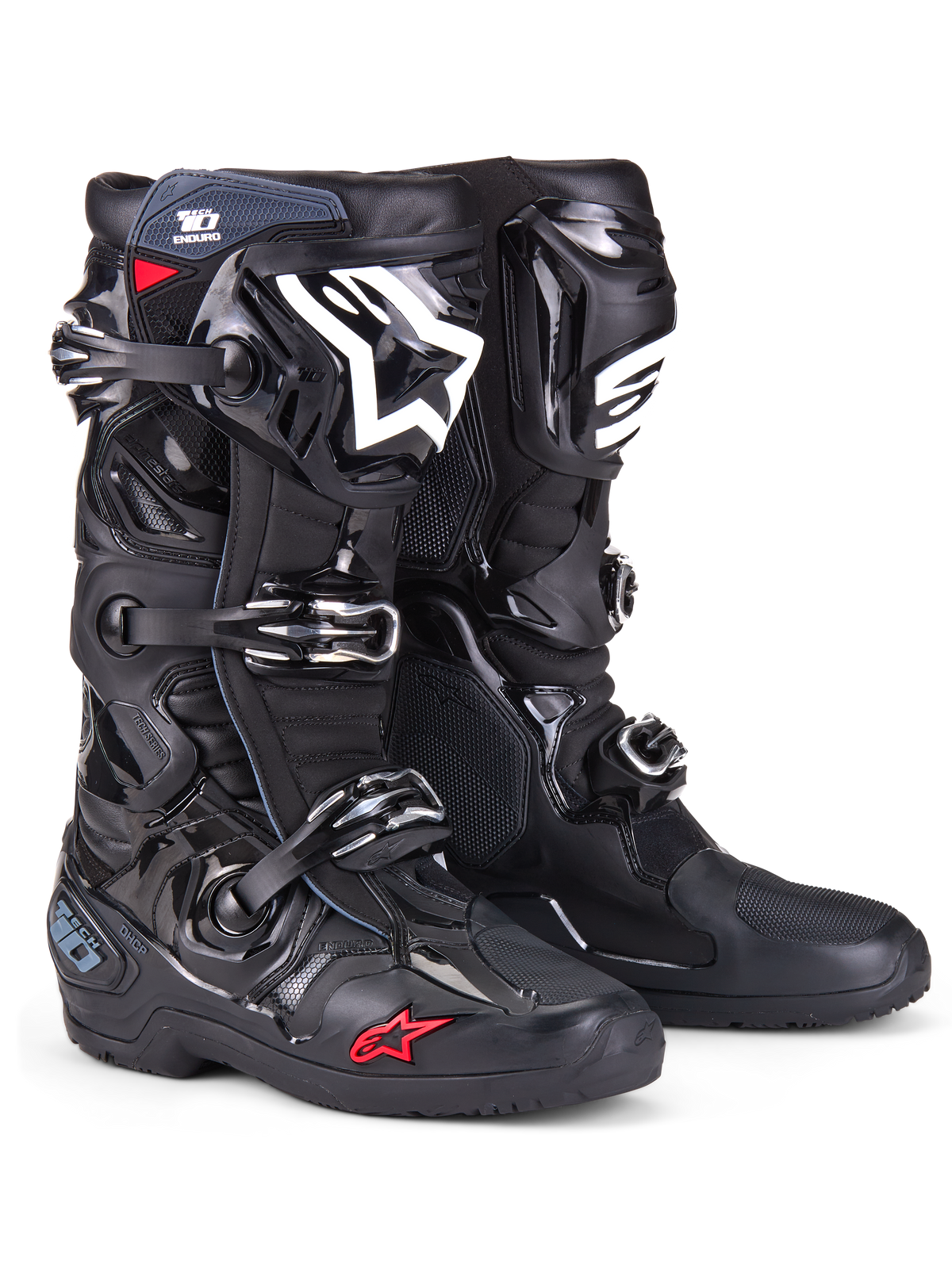 Alpinestars Tech 10 Enduro Boots Black US 13 – High-Performance Offroad Motorcycle Footwear