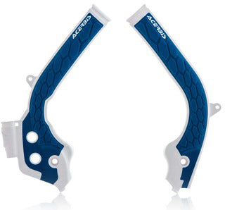 ACERBIS X Grip Frame Guard for Husqvarna Offroad Motorcycles – White/Blue
