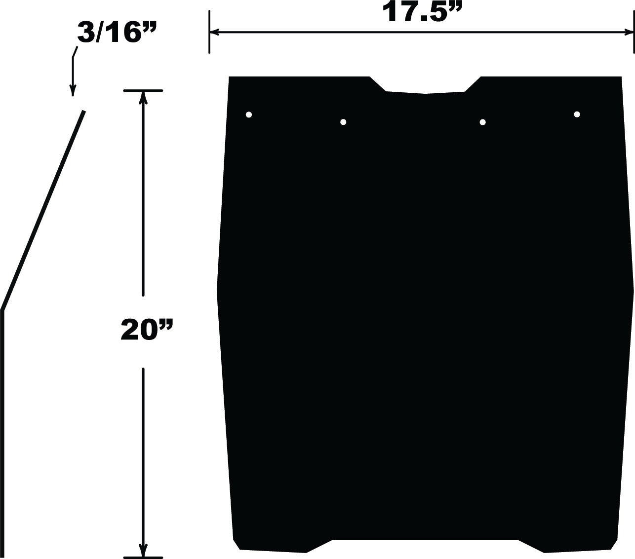PDP Snowflap for Ski-Doo XM/XS Models 2013+ - Durable Snow and Mud Flaps