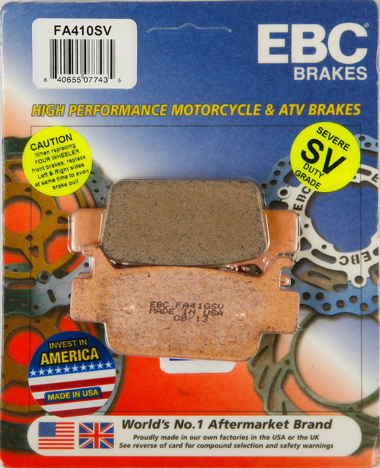 EBC FA410SV Brake Pads for Honda TRX680FA Rincon (2006-2015) | Severe Duty ATV/UTV Brake Pads