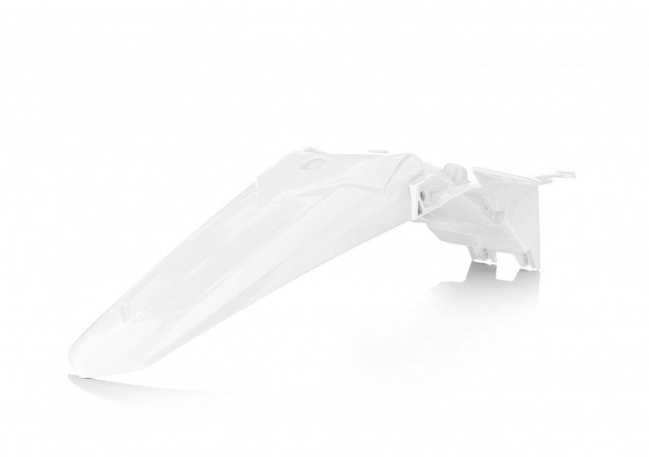 ACERBIS Rear Fender for Yamaha YZ Series - White Plastic Offroad Body Fender