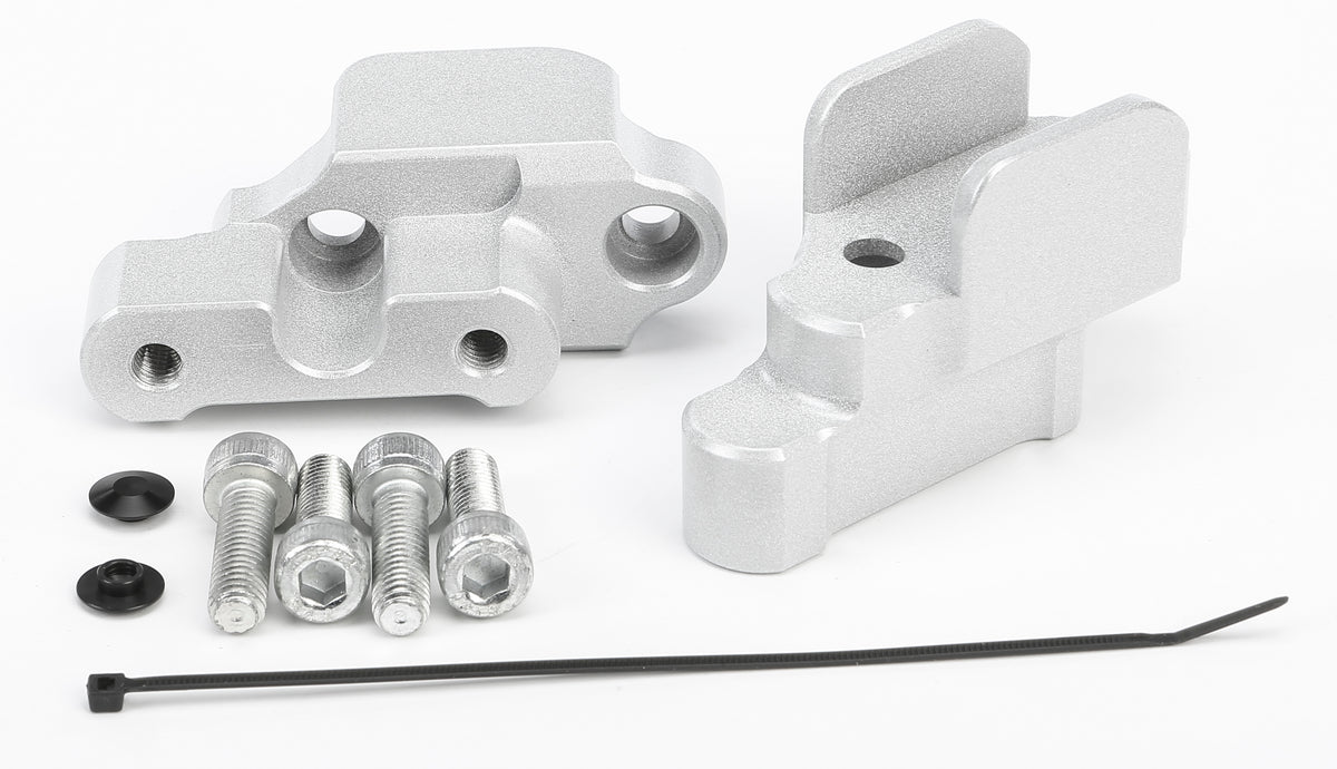 HeliBars Handlebar Risers for BMW R1200RS and R1250RS – Silver, Part HR05102