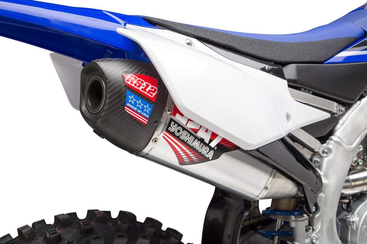 Yoshimura RS-12 Header, Canister, and End Cap Exhaust System for Yamaha YZ250F & YZ250FX