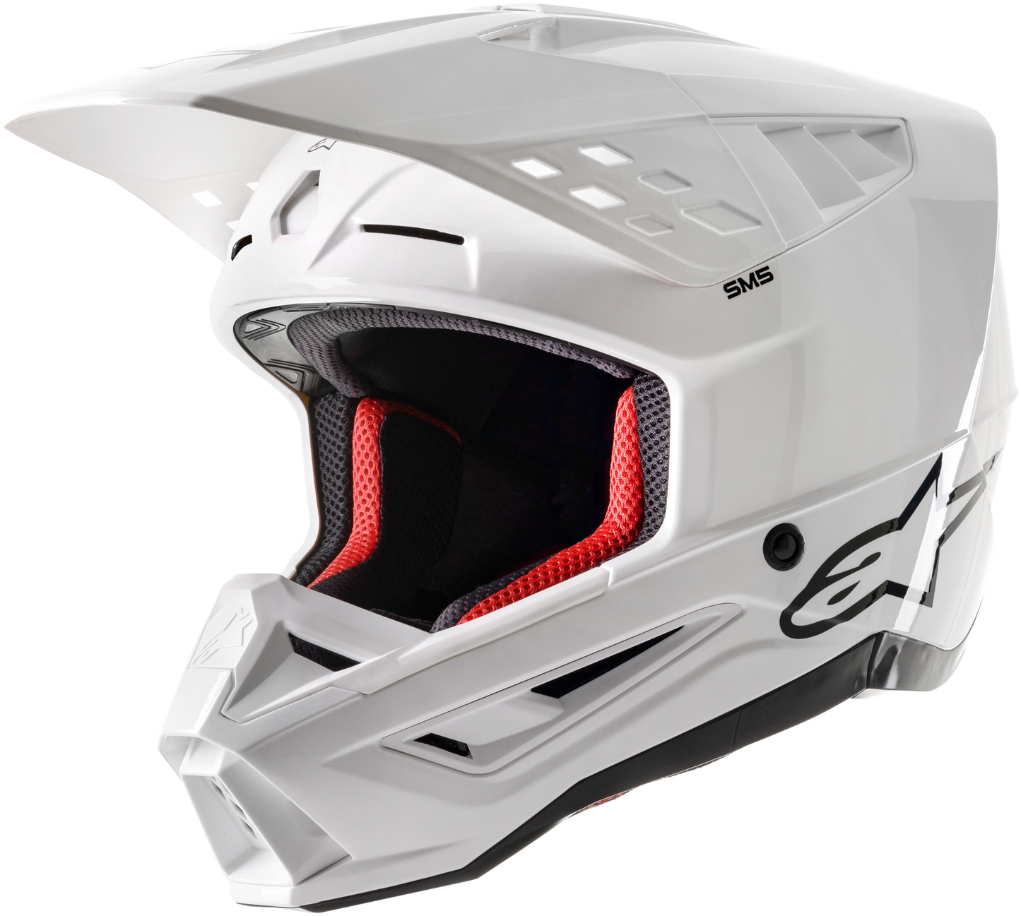 Alpinestars SM5 Solid Off-Road Helmet White Glossy X-Large
