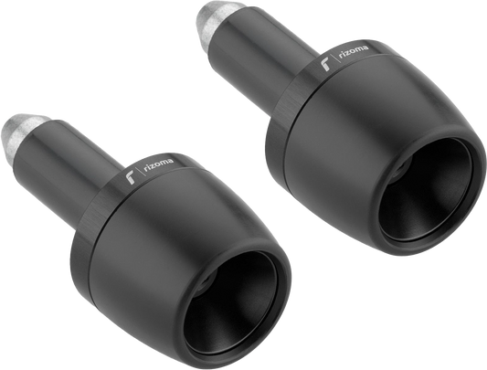 RIZOMA MA532B Black Street Handlebar Ends Pair for BMW and Ducati Motorcycles