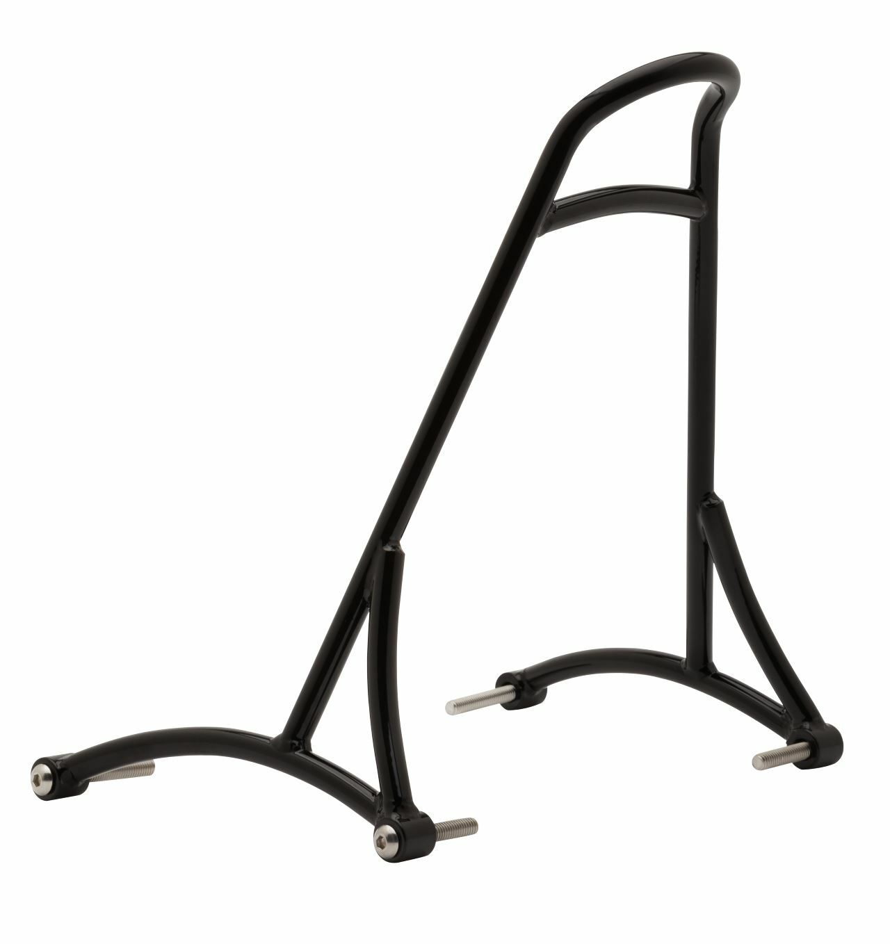 Burly Brand Short Sissy Bar for Harley Davidson XL and V-Twin Models - Black
