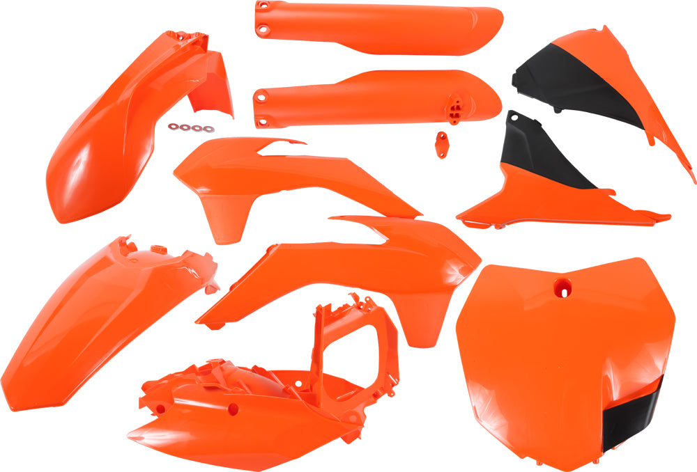 ACERBIS Full Plastic Kit for KTM 250 SX/XC 2015-2016 in Orange and Black