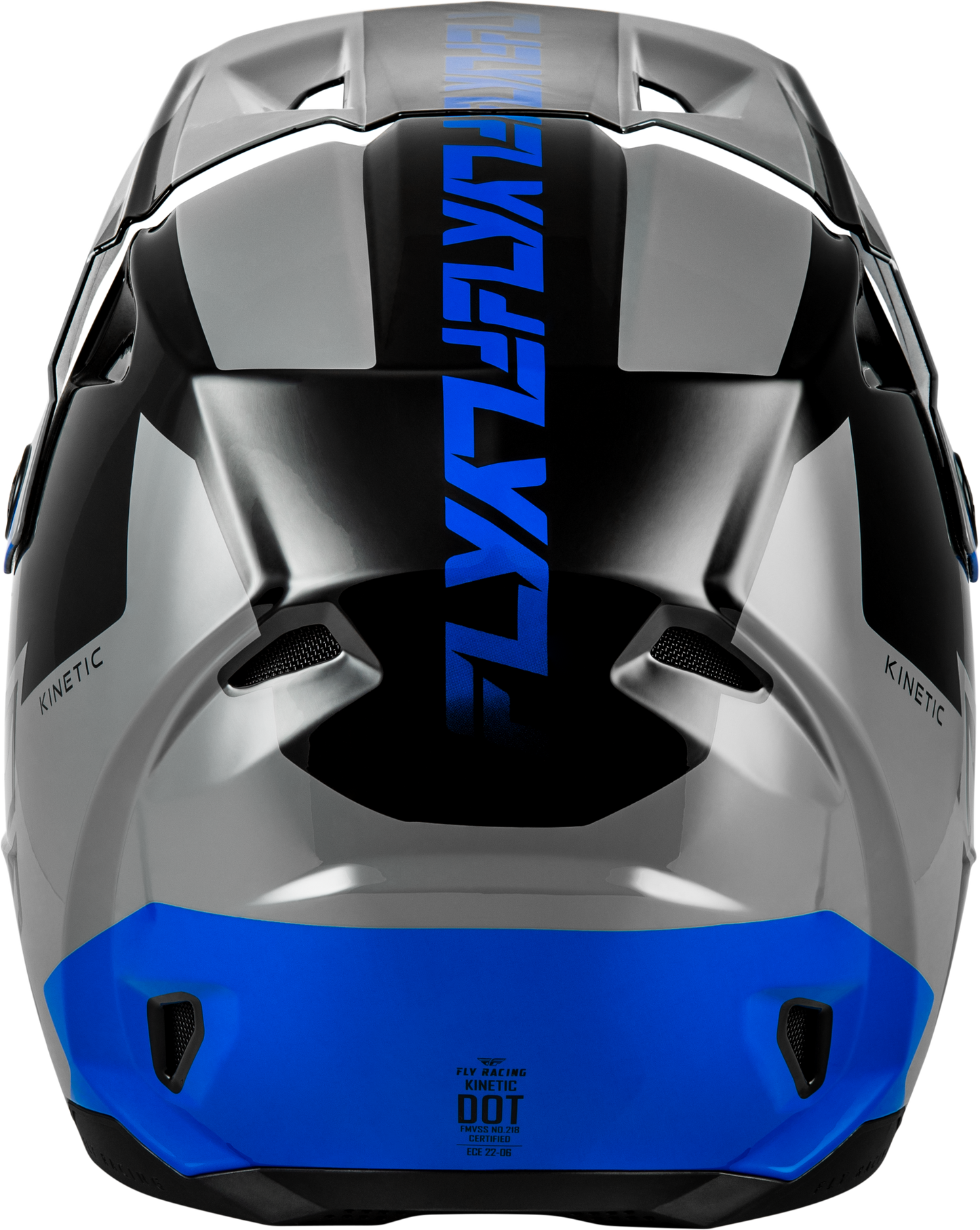 Fly Racing Kinetic Crest Helmet 2X-Large Grey/Black/Blue for Off-Road Motorcycling