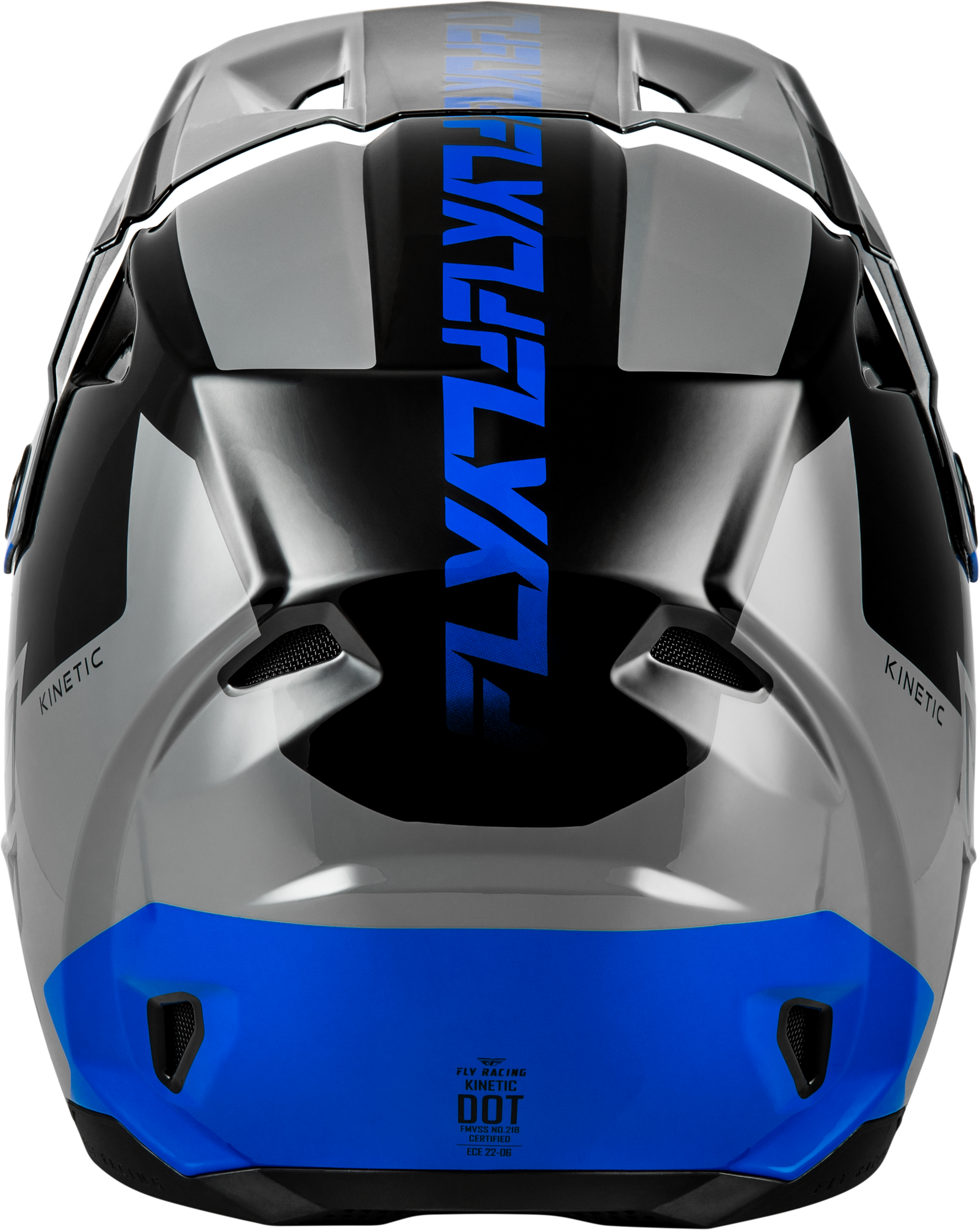 Fly Racing Kinetic Crest Helmet 2X-Large Grey/Black/Blue for Off-Road Motorcycling