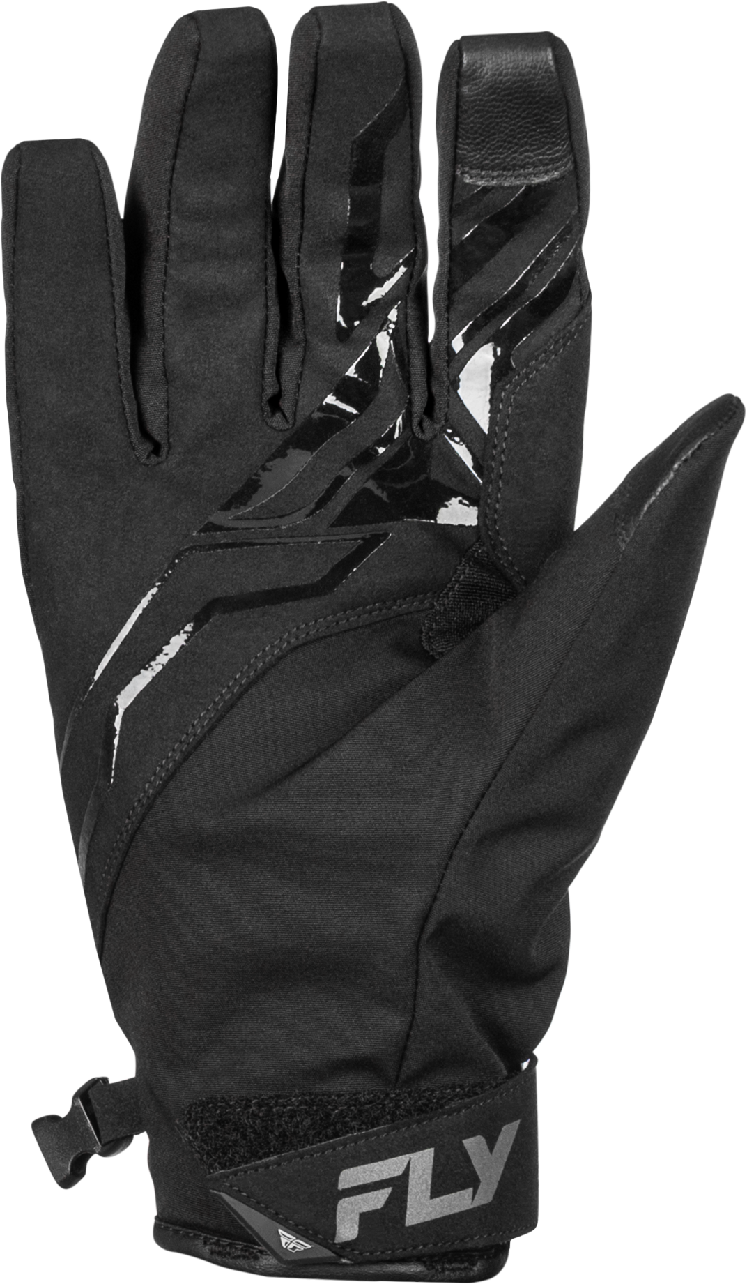 Fly Racing Title Gloves Black and White Small – Snow Motorcycle Gloves with Insulation and Weatherproof Technology
